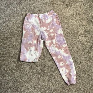 Hippie rose large tie-die sweatpants